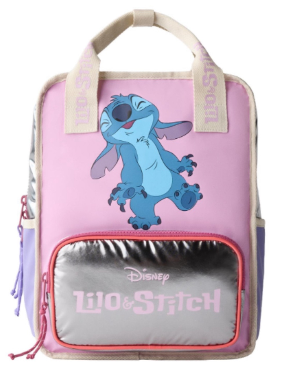 Disney by Zara Kids Lilo & Stitch Pink Lavender Blue Character Backpack